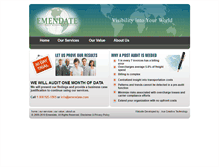 Tablet Screenshot of emendate.com